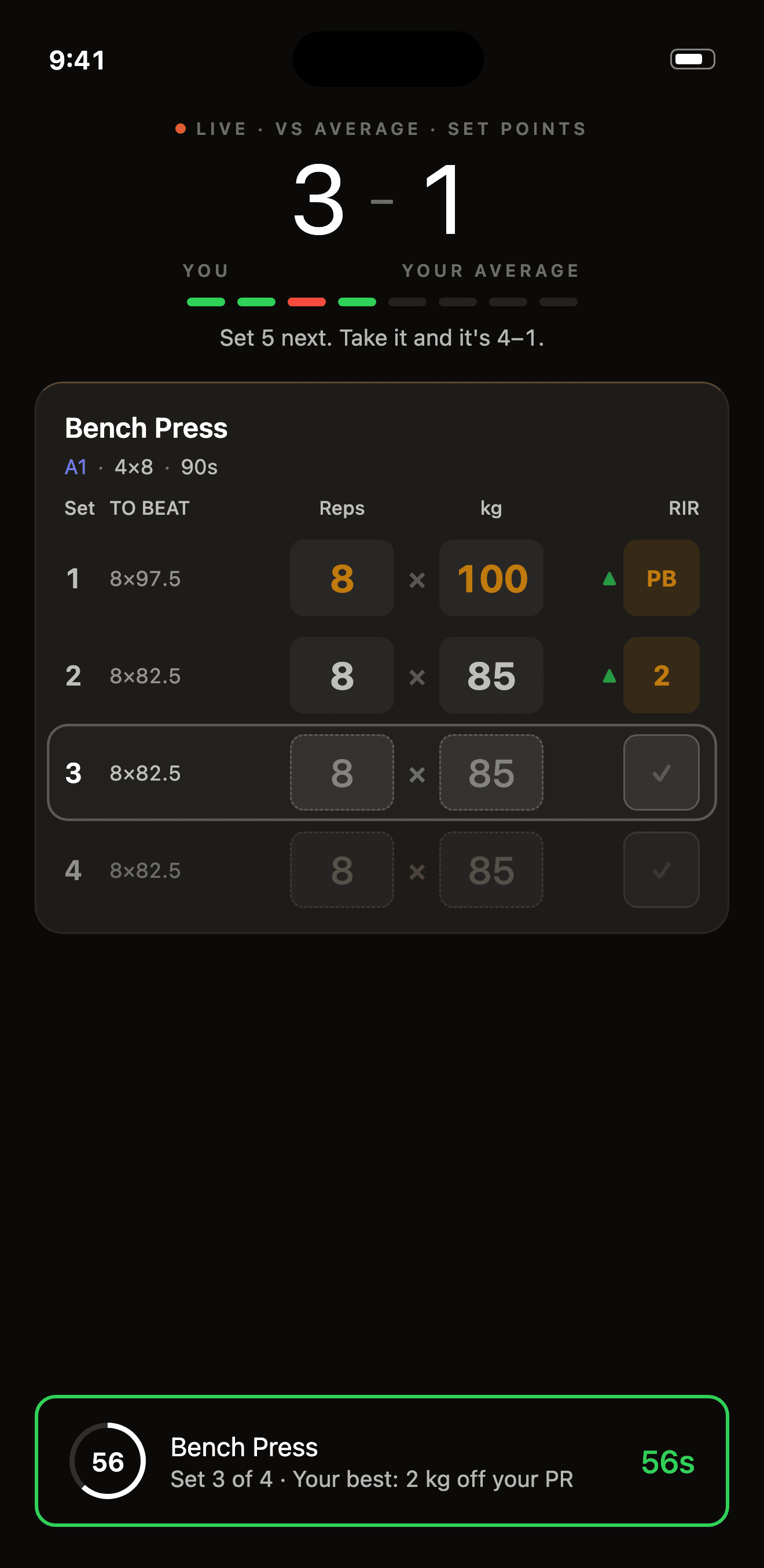 8 Week Double Days running in the PRESZN app